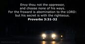 Proverbs 3:31-32