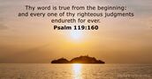 Psalm 119:160