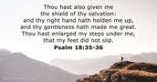 Psalm 18:35-36