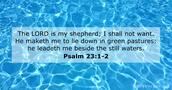 Psalm 23:1-2