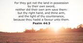 Psalm 44:3