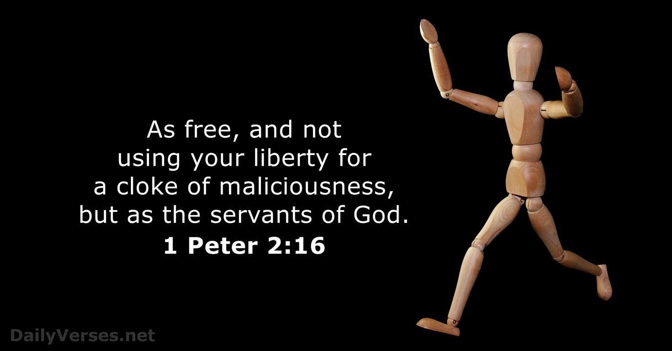 1 Peter 2 16 Bible Verse KJV DailyVerses