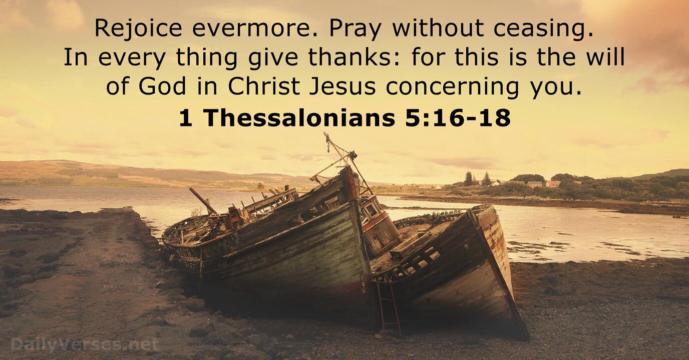 1 Thessalonians 51618 Bible verse (KJV)