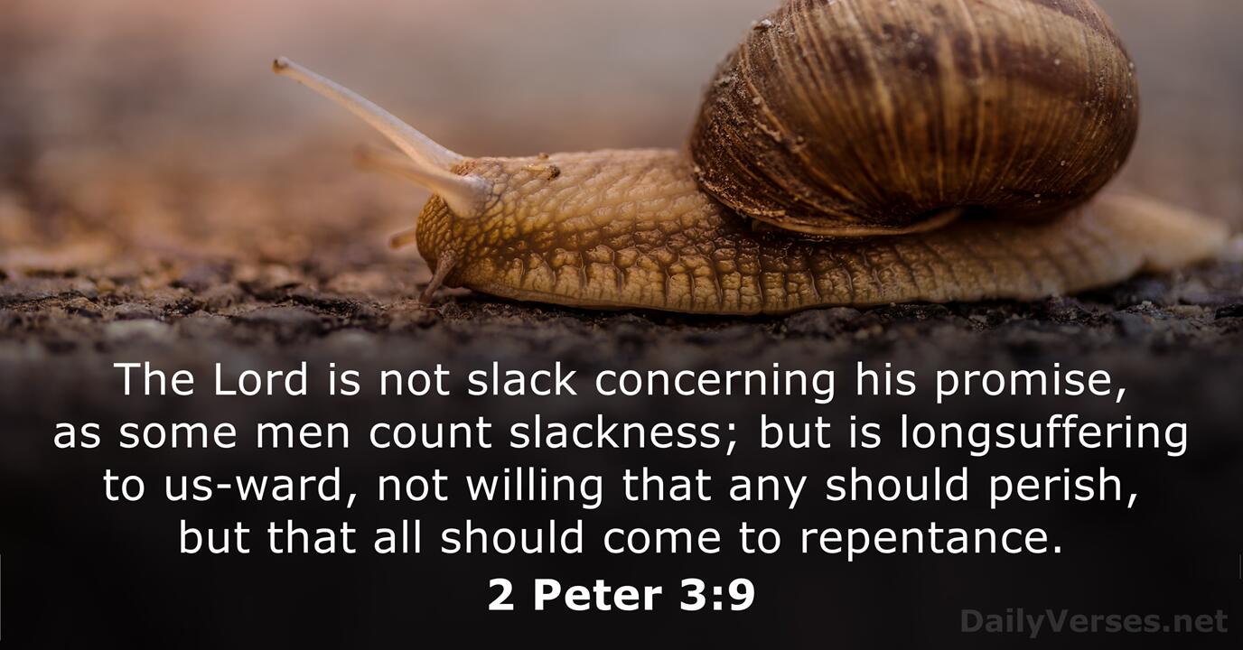 June 18, 2024 - Bible verse of the day (KJV) - 2 Peter 3:9 ...