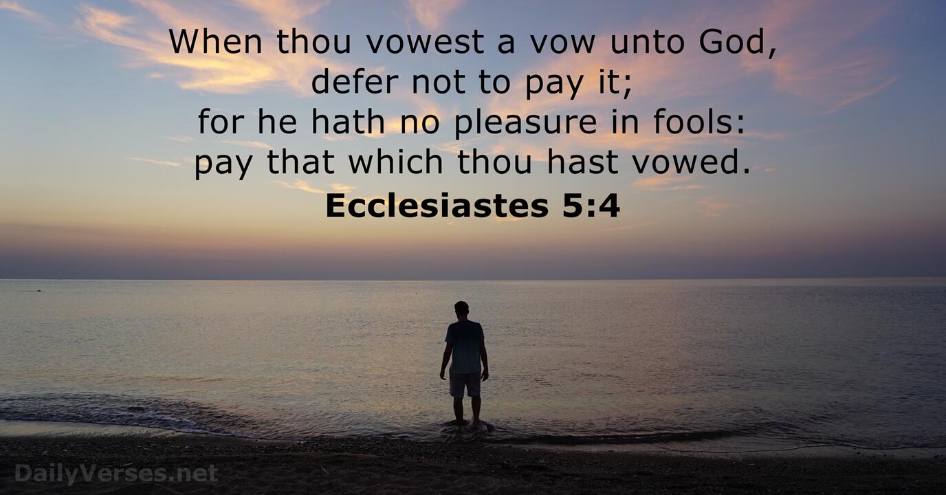 ecclesiastes 5 kjv meaning