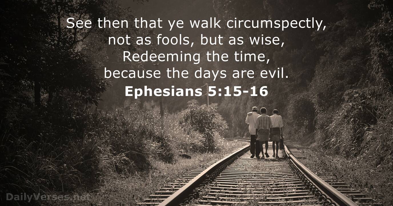 ephesians 5 16 kjv meaning