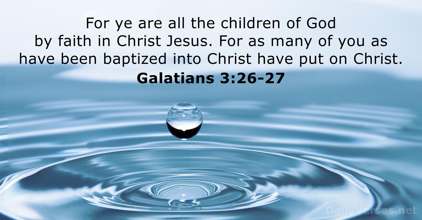 16 Bible Verses about Baptism - KJV - DailyVerses.net