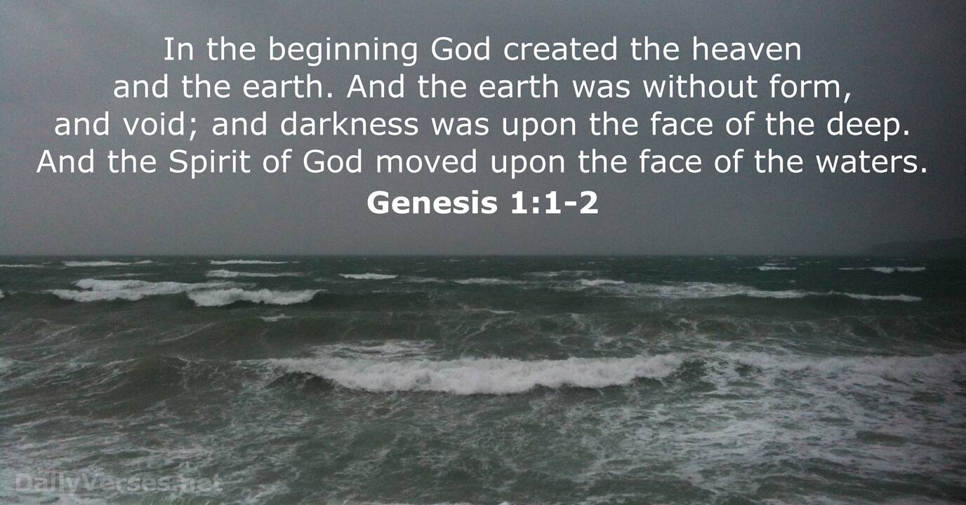 Genesis 1 1 2 Bible Verse KJV DailyVerses