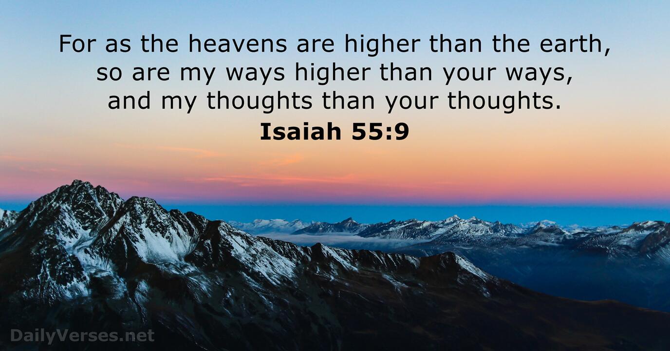 Isaiah 55:9 - Bible verse (KJV) - DailyVerses.net