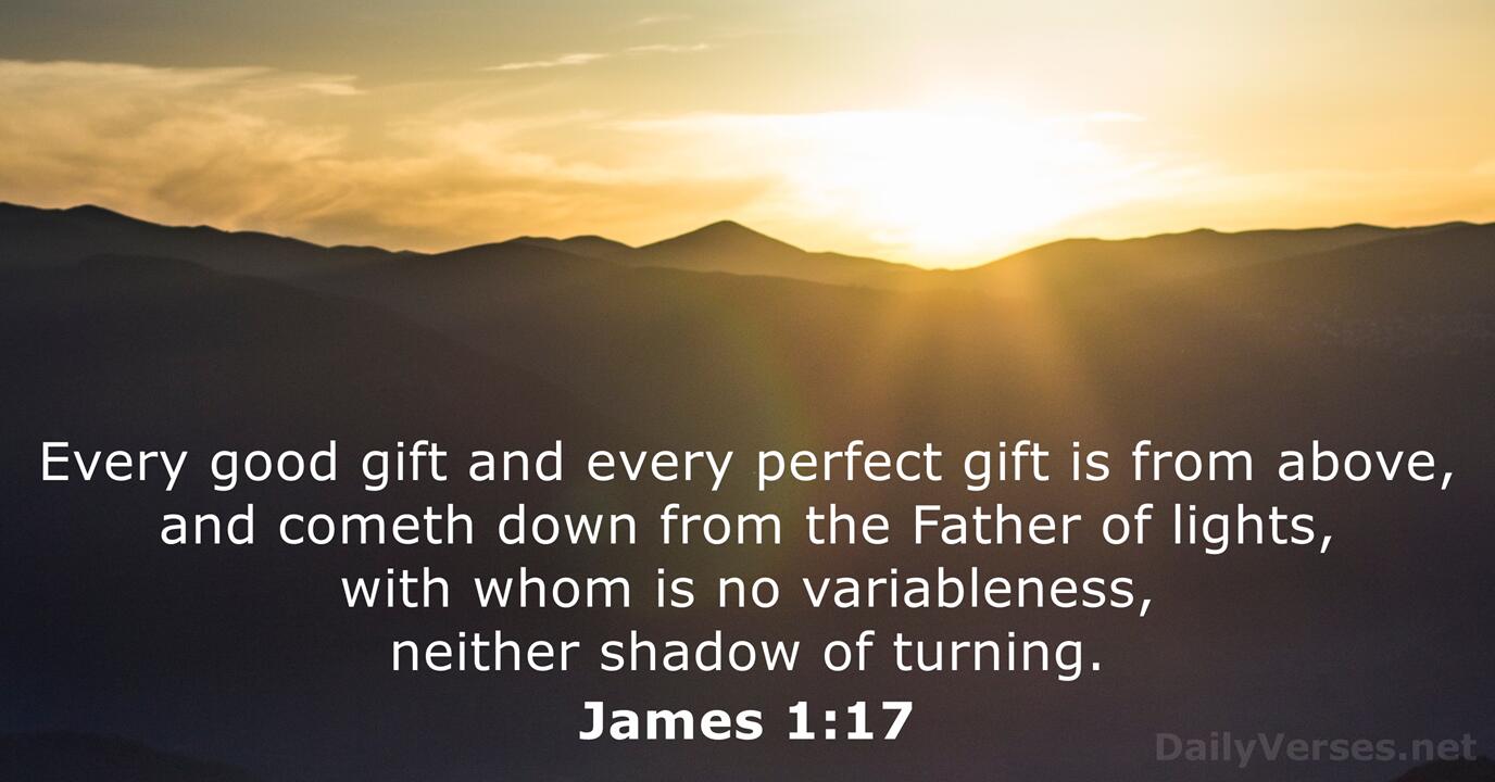 James 1:17 - Bible verse (KJV) - DailyVerses.net