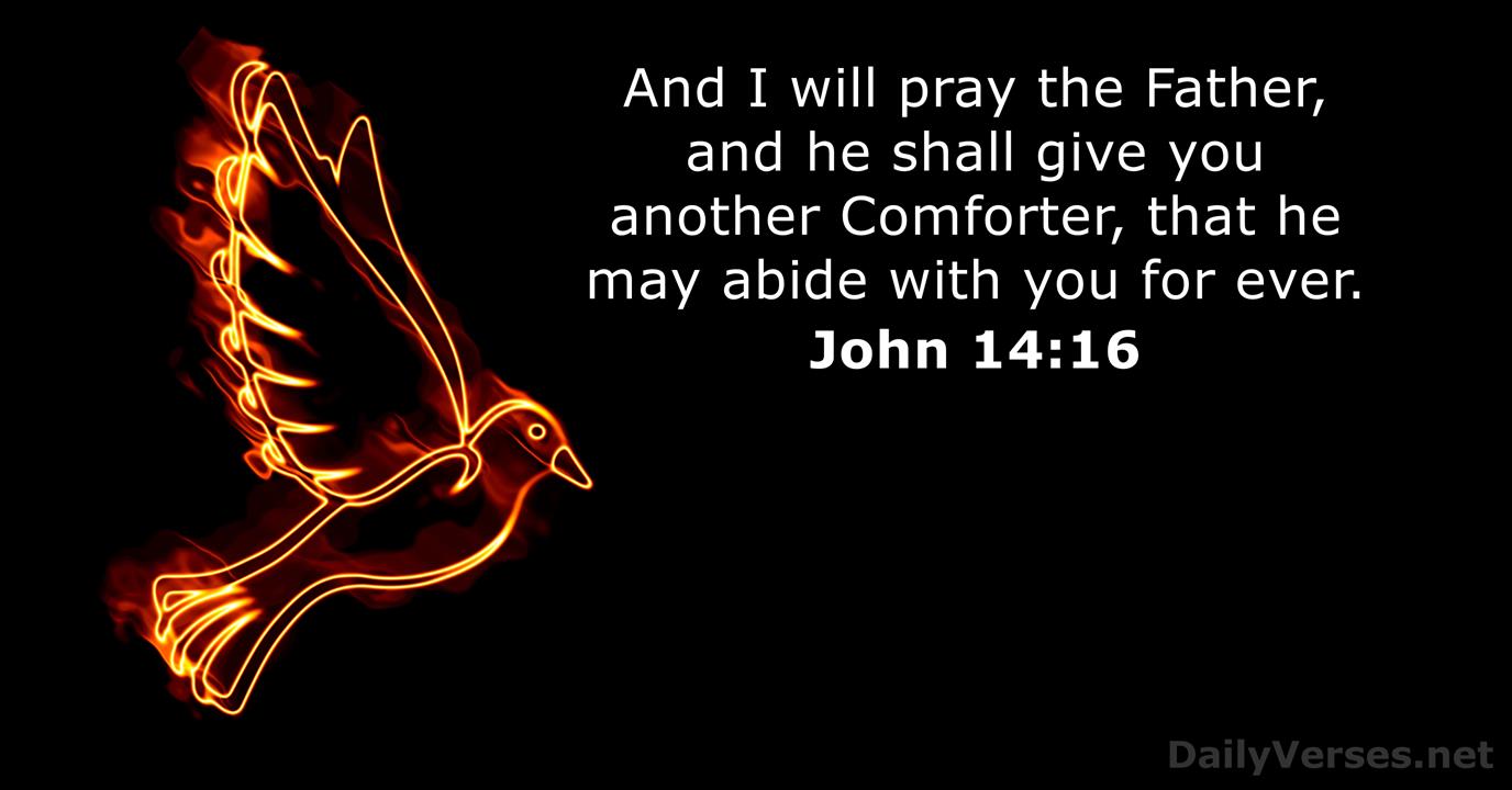 May 30, 2020 - Bible verse of the day (KJV) - John 14:16 - DailyVerses.net