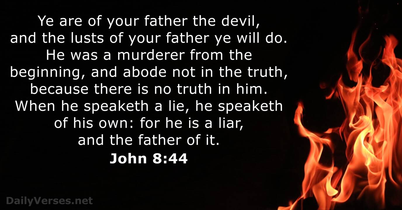 John 8:44 - Bible verse (KJV) - DailyVerses.net