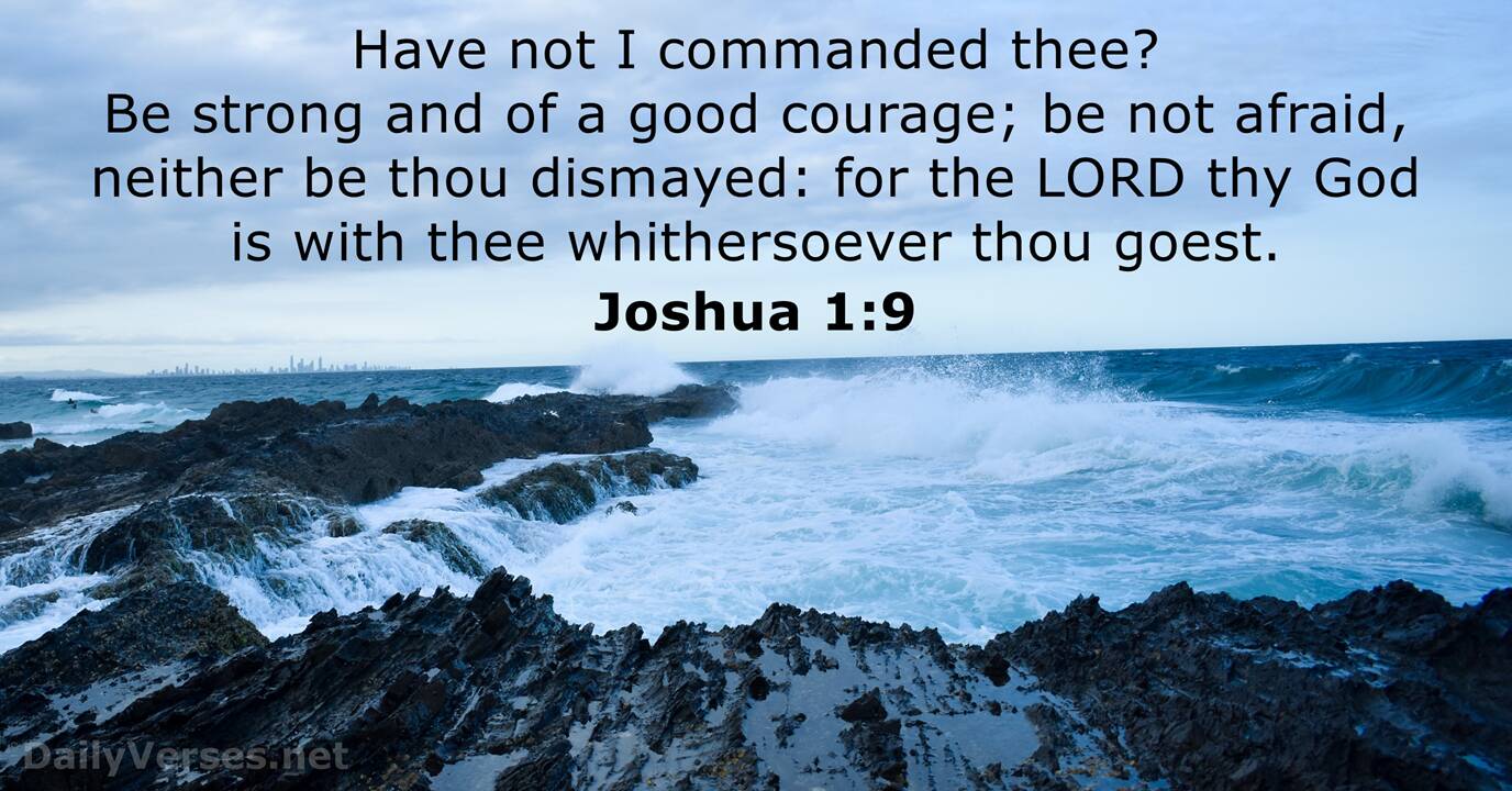 Joshua 1 9 Bible Verse KJV DailyVerses