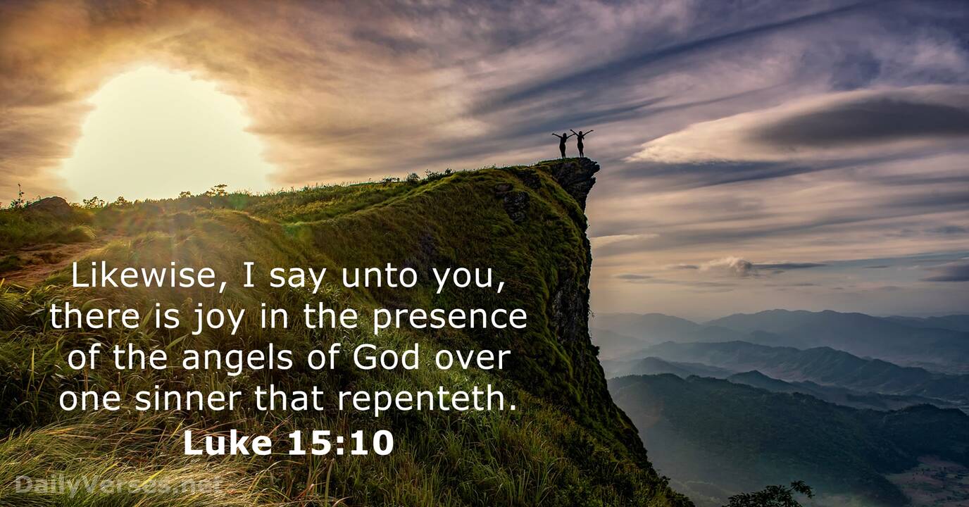 Luke 15 10 Bible Verse KJV DailyVerses