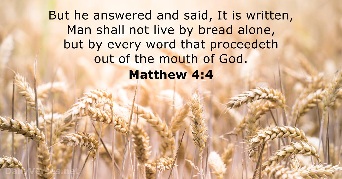 May 5 2022 Bible Verse Of The Day KJV Matthew 4 4 DailyVerses