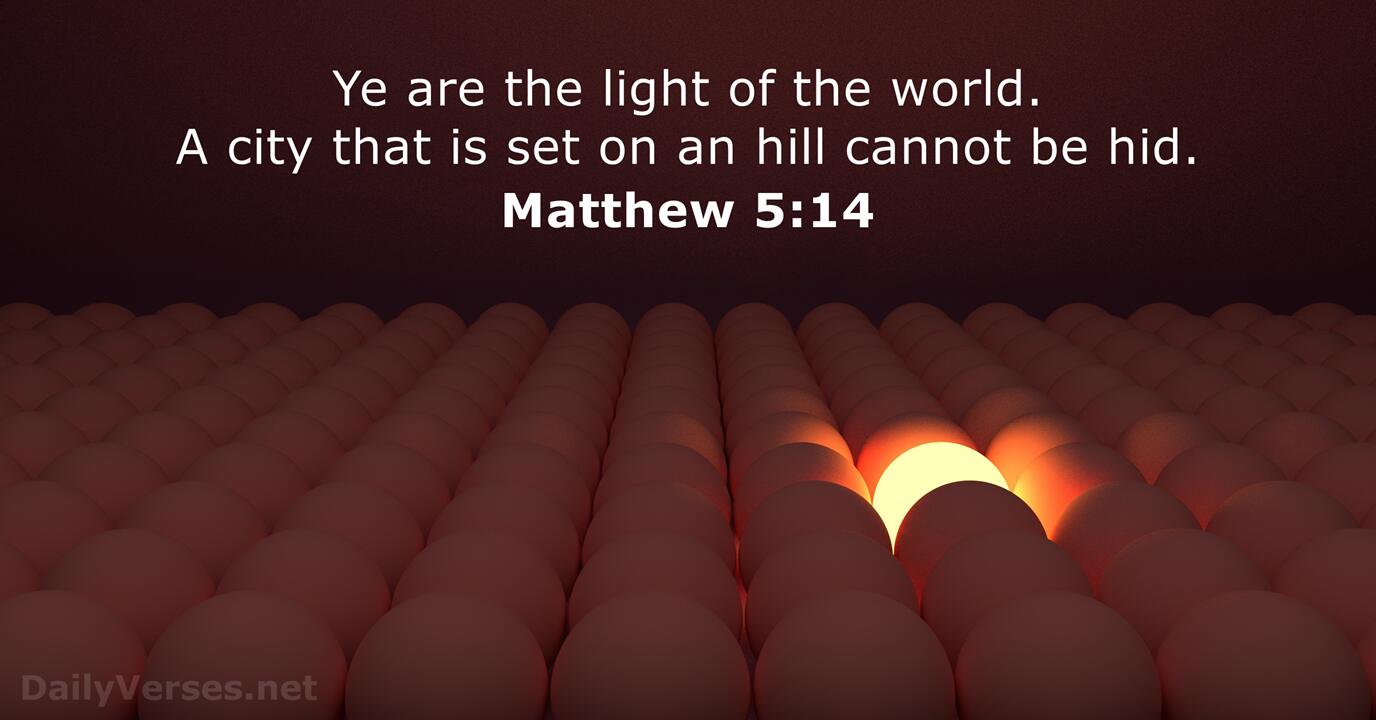 Matthew 5 14 Bible Verse KJV DailyVerses