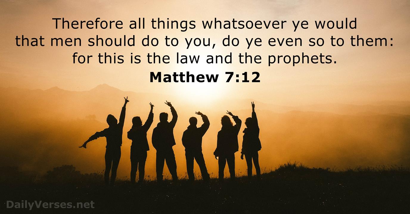 Matthew 7 12 Bible Verse KJV DailyVerses
