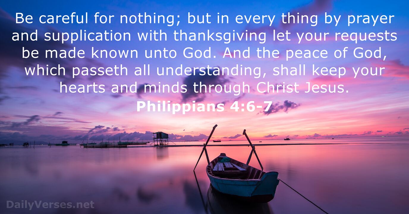 Philippians 4 6 7 2 