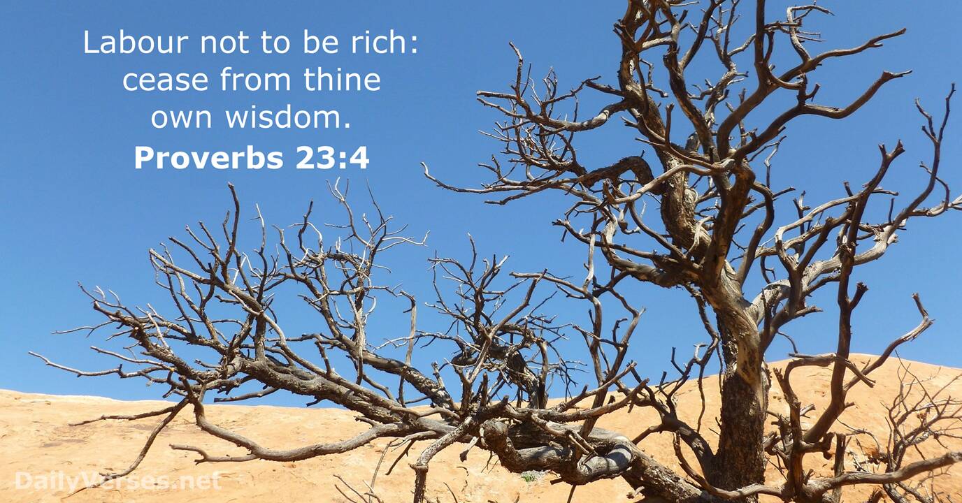 Proverbs 23 4 Bible Verse KJV DailyVerses