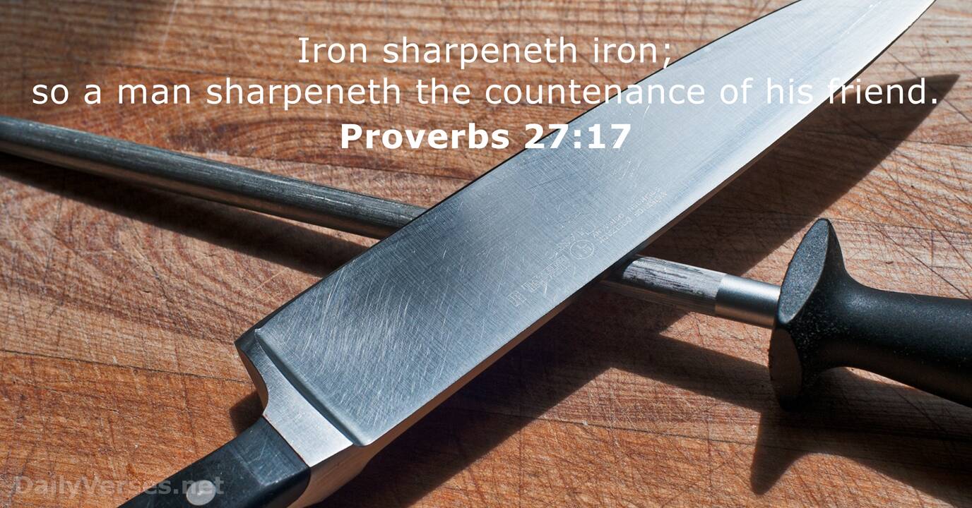 Proverbs 27 17 ESV Bible Verse Of The Day DailyVerses