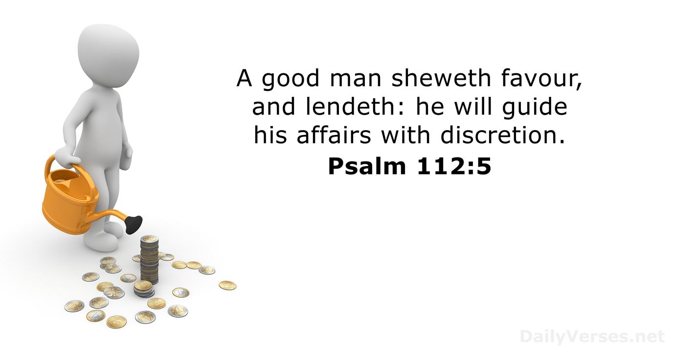 Psalm 112 5 Bible Verse KJV DailyVerses