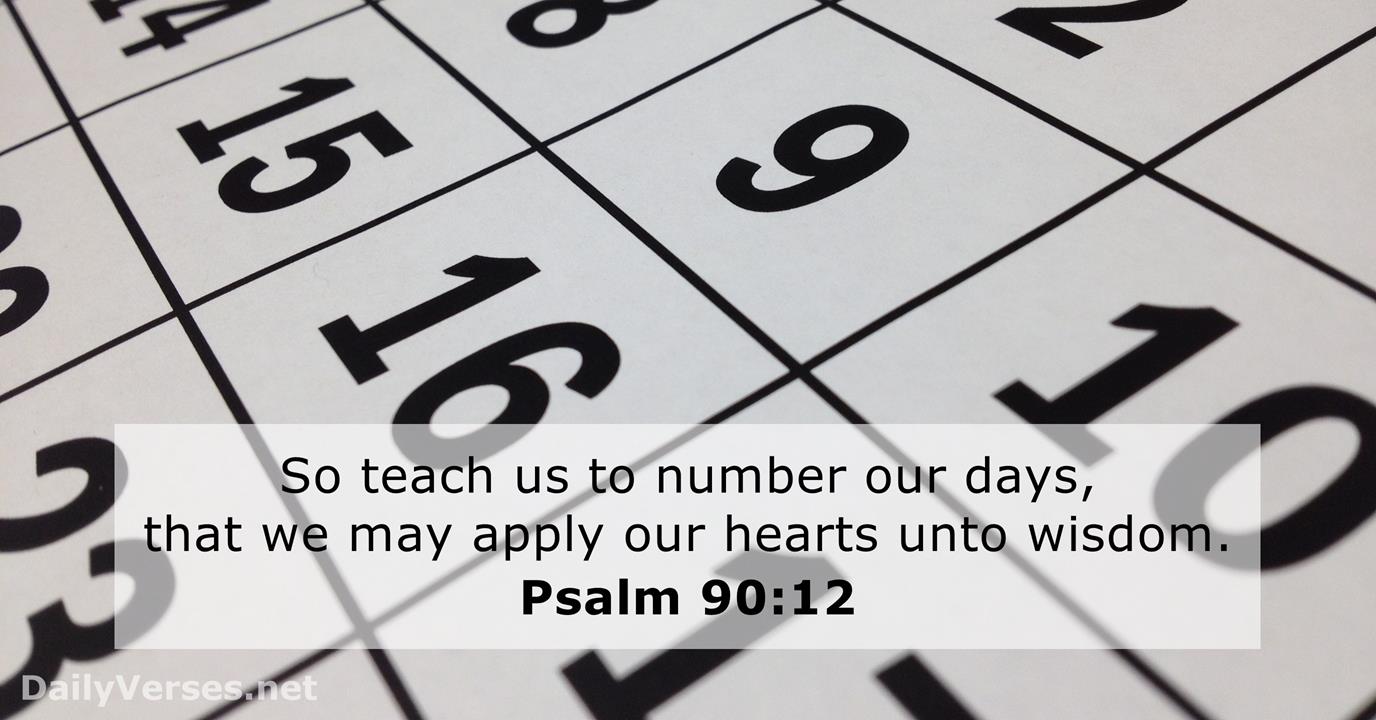 Psalm 90 12 Bible Verse KJV DailyVerses