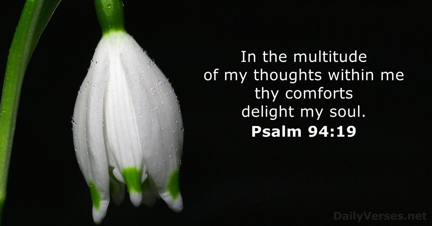 Psalm 94 19 Bible Verse KJV DailyVerses