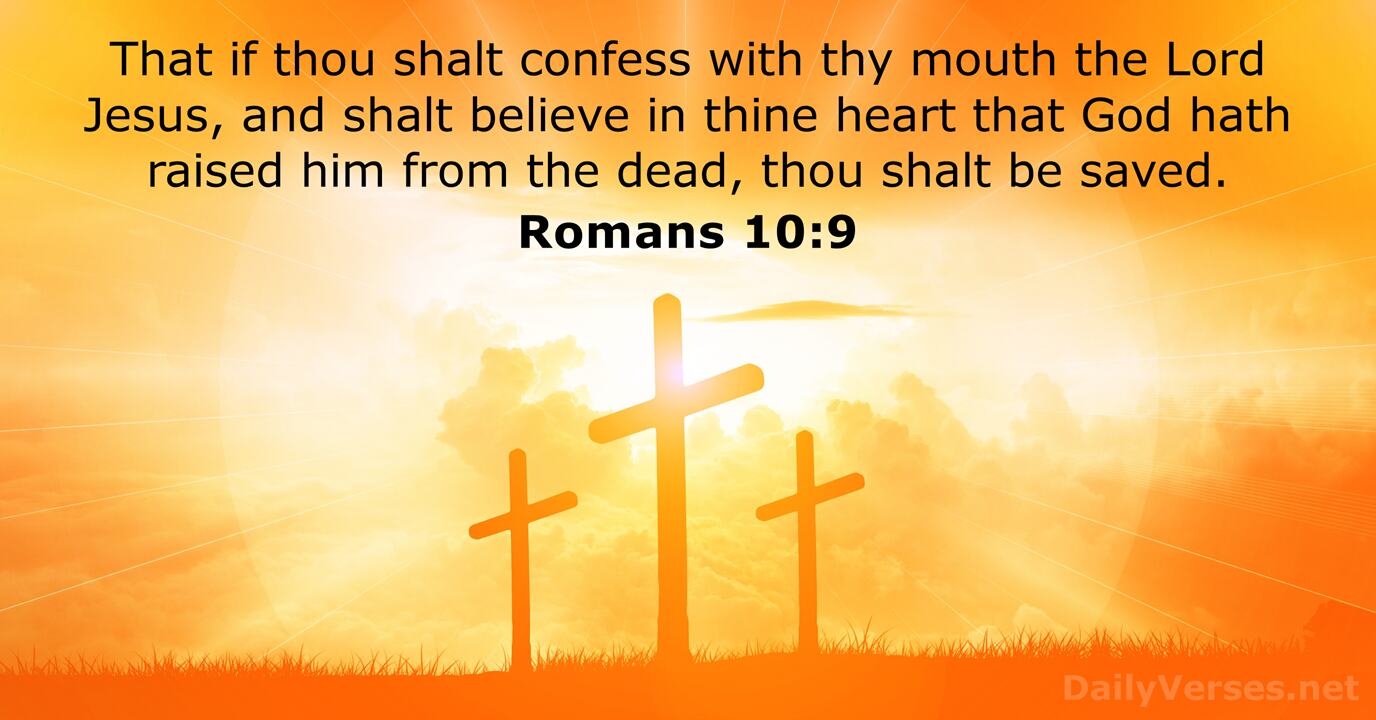 January 29, 2024 - Bible verse of the day (KJV) - Romans 10:9 