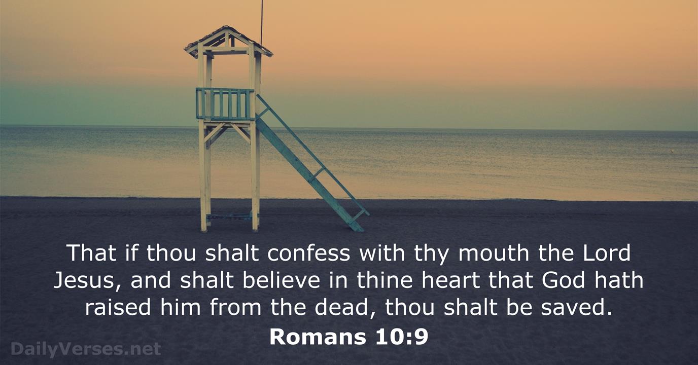 Romans 10 9 ESV Bible Verse Of The Day DailyVerses