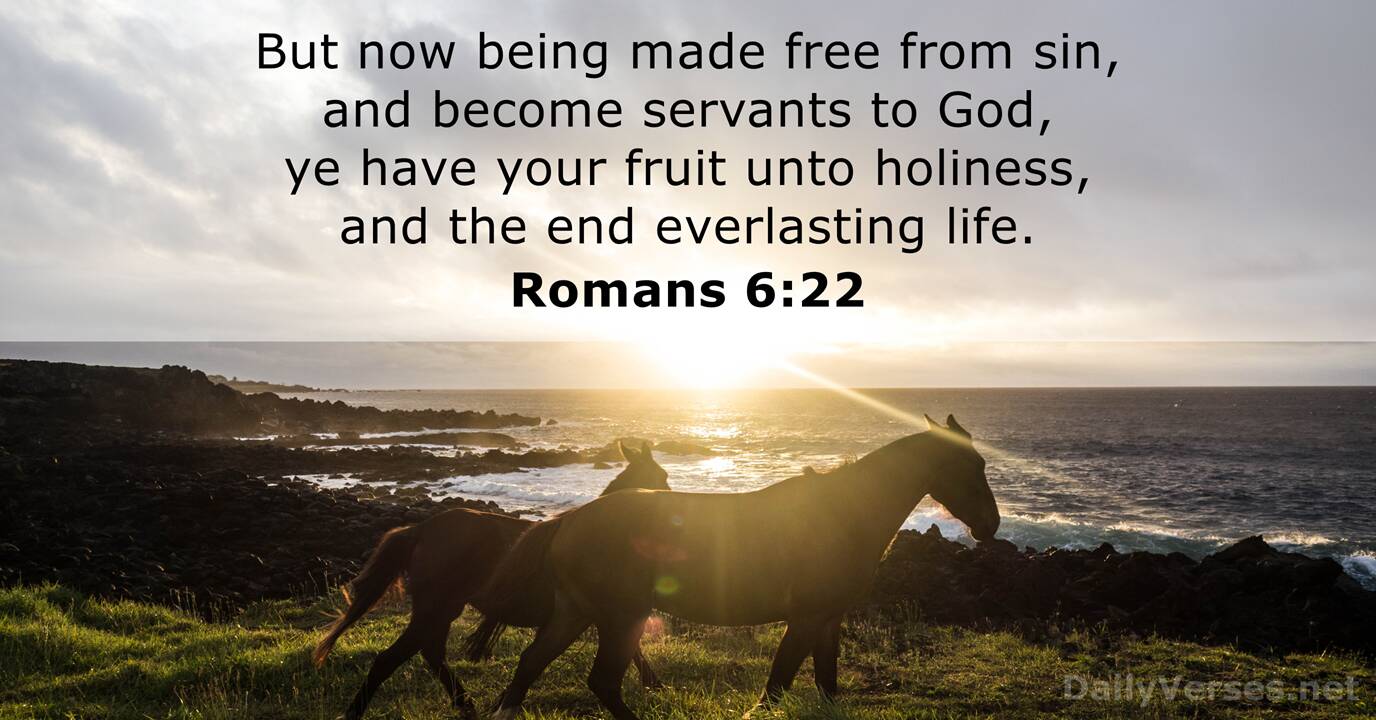 Romans 6 22 ESV Bible Verse Of The Day DailyVerses