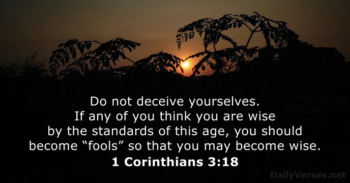 1 Corinthians 3:18