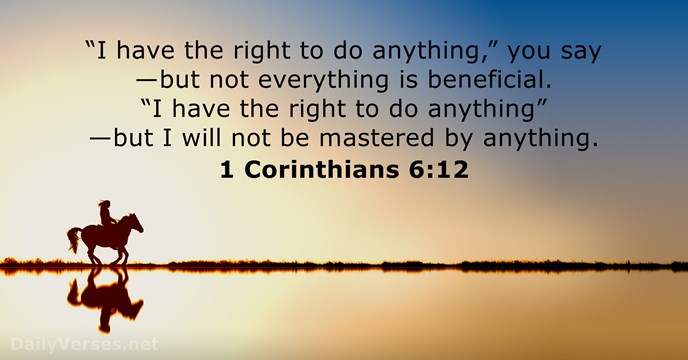 1 Corinthians 6:12