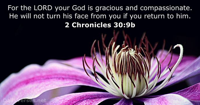 2 Chronicles 30:9b