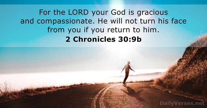 2 Chronicles 30:9b