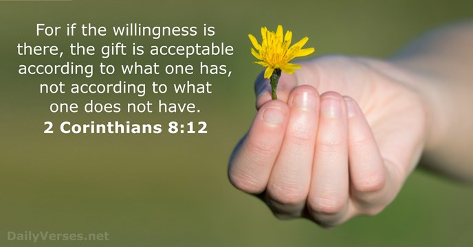 2 Corinthians 8:12