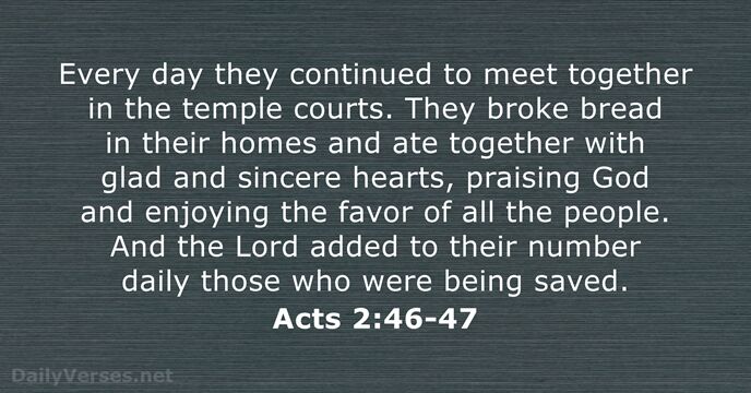 Acts 2:46-47