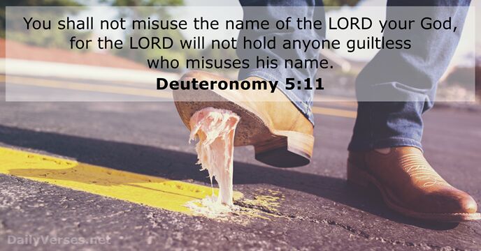 Deuteronomy 5:11