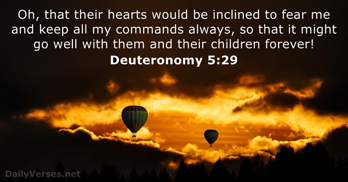 Deuteronomy 5:29