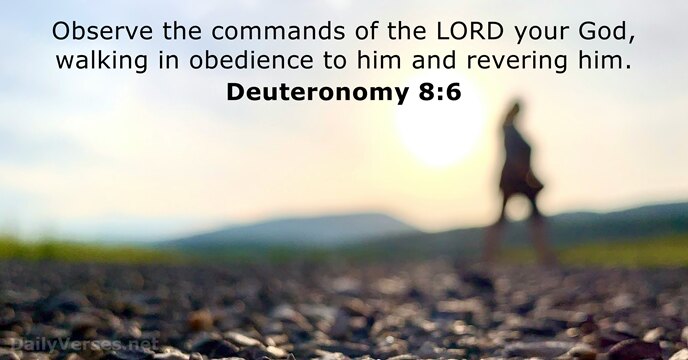 Deuteronomy 8:6