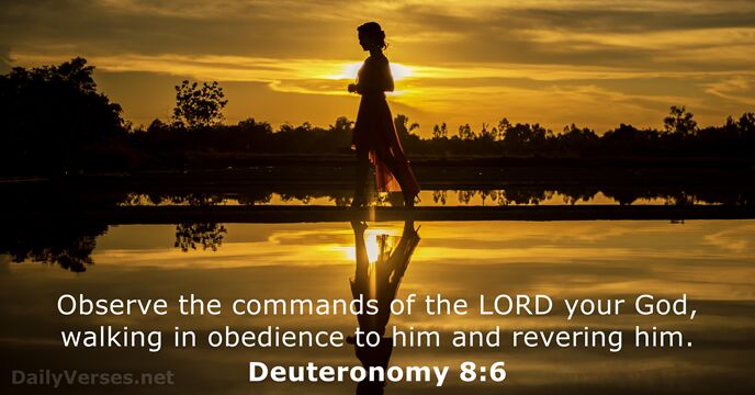 Deuteronomy 8:6