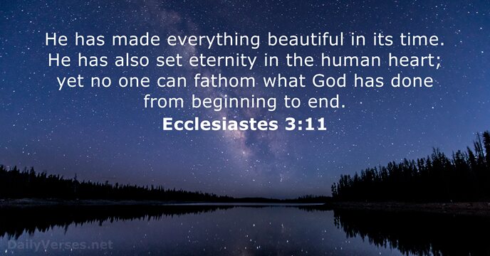 Ecclesiastes 3:11