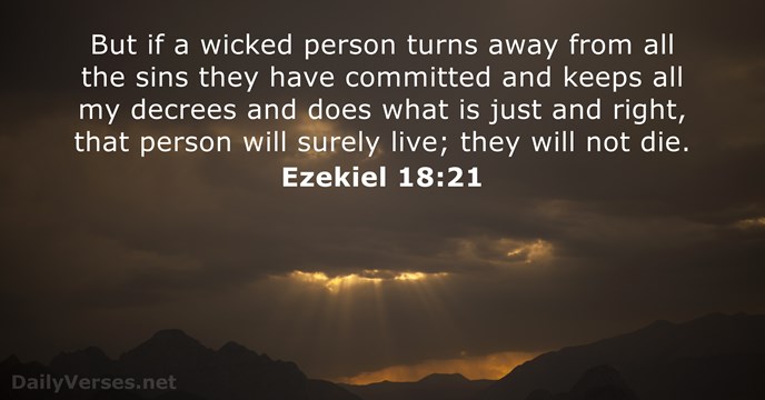 Ezekiel 18:21