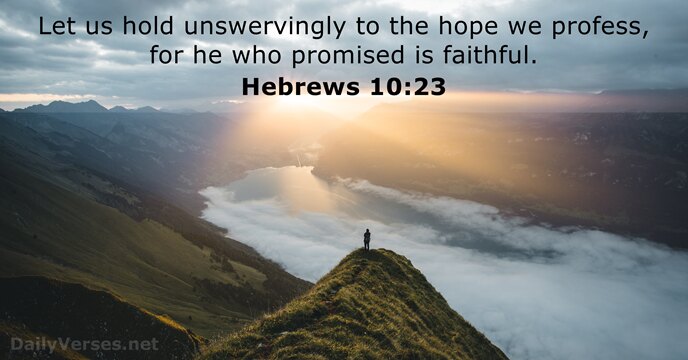 Hebrews 10:23