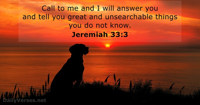 Jeremiah 33:3