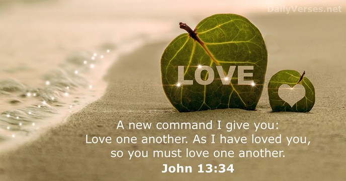 Love One Another Bible Verse Niv