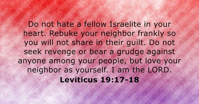 Leviticus 19:17-18