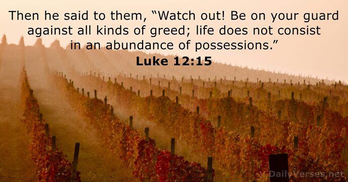 Luke 12:15