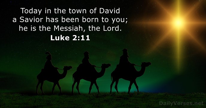 Luke 2:11 - Bible verse of the day - DailyVerses.net