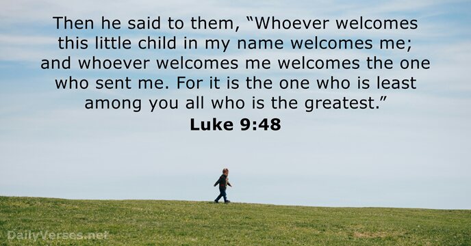 January 3, 2025 - Bible verse of the day - Luke 9:48 - DailyVerses.net