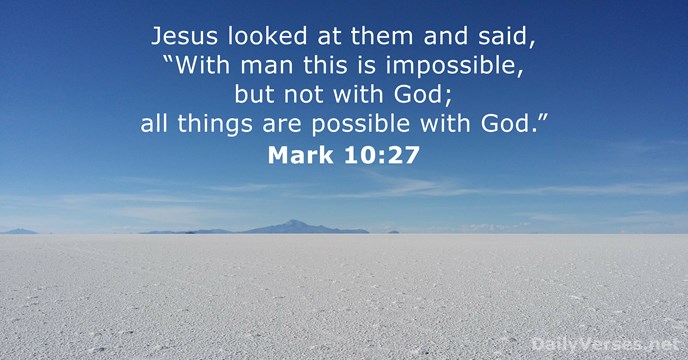 Mark 10:27